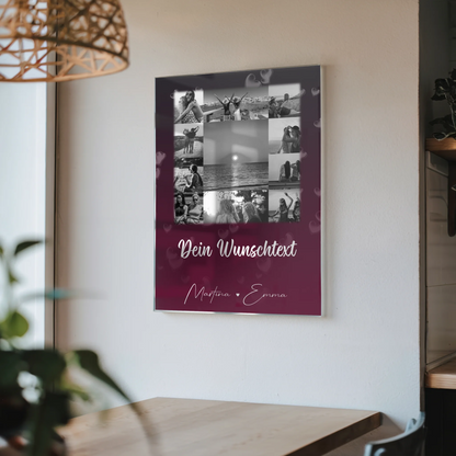 Beste Freundin Geschenk mit 11 Fotos Wunschtext Buusenfreundin Personalisiertes Poster Leinwand Tasse