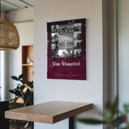 Beste Freundin Geschenk mit 11 Fotos Wunschtext Buusenfreundin Personalisiertes Poster Leinwand Tasse