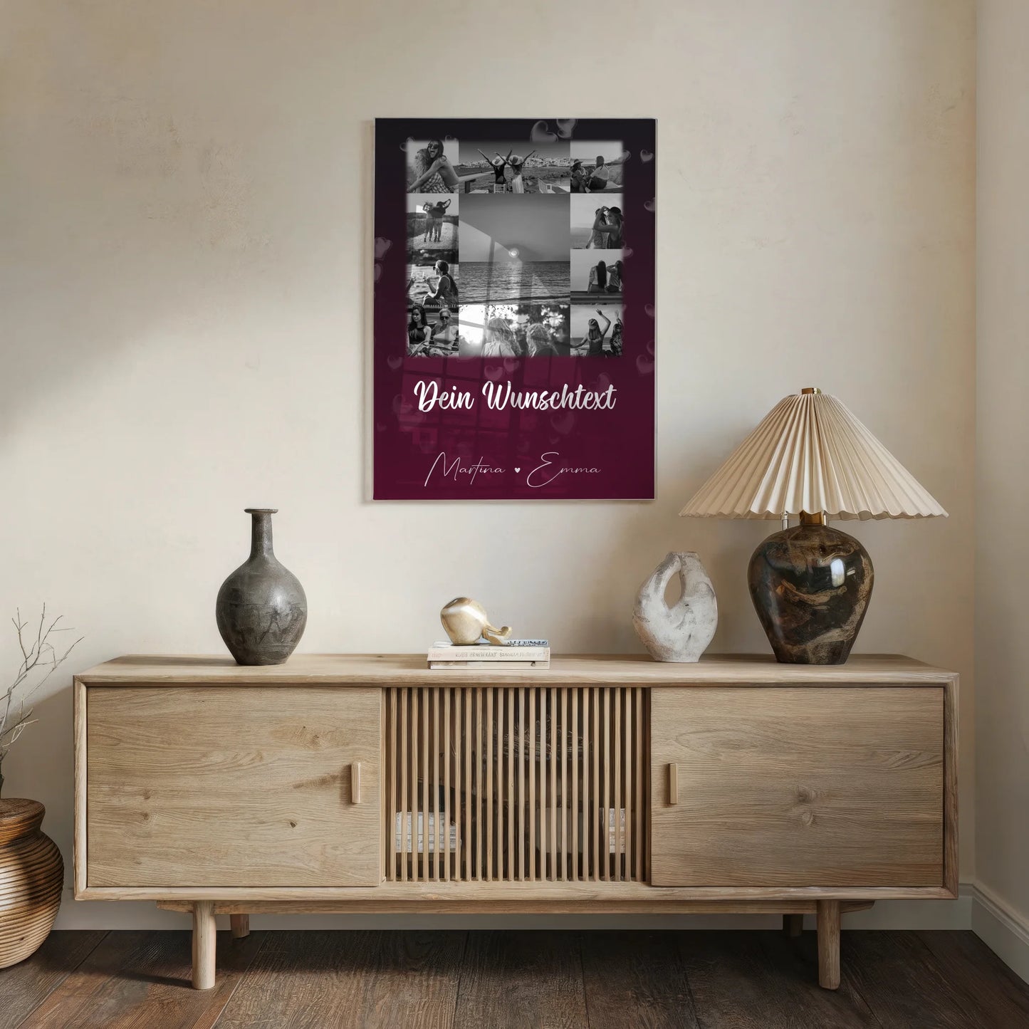 Beste Freundin Geschenk mit 11 Fotos Wunschtext Buusenfreundin Personalisiertes Poster Leinwand Tasse