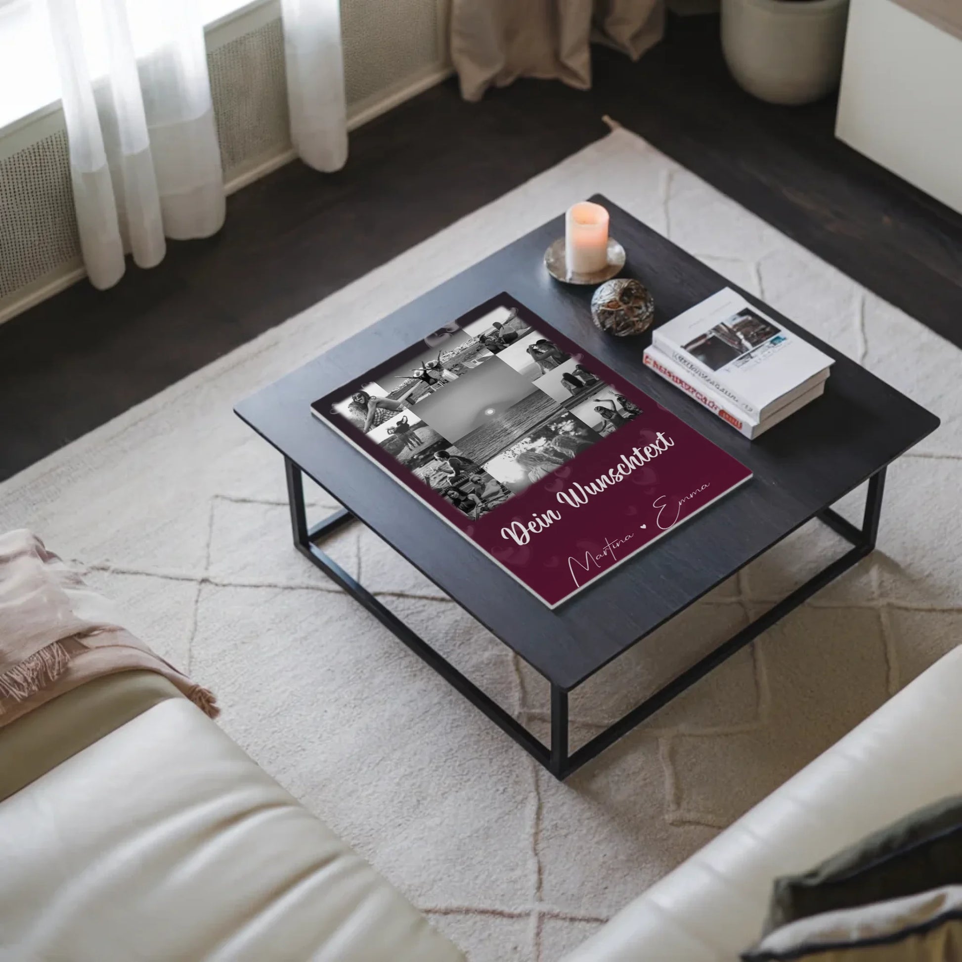 Beste Freundin Geschenk mit 11 Fotos Wunschtext Personalisiertes Poster Leinwand Buusenfreundin 3