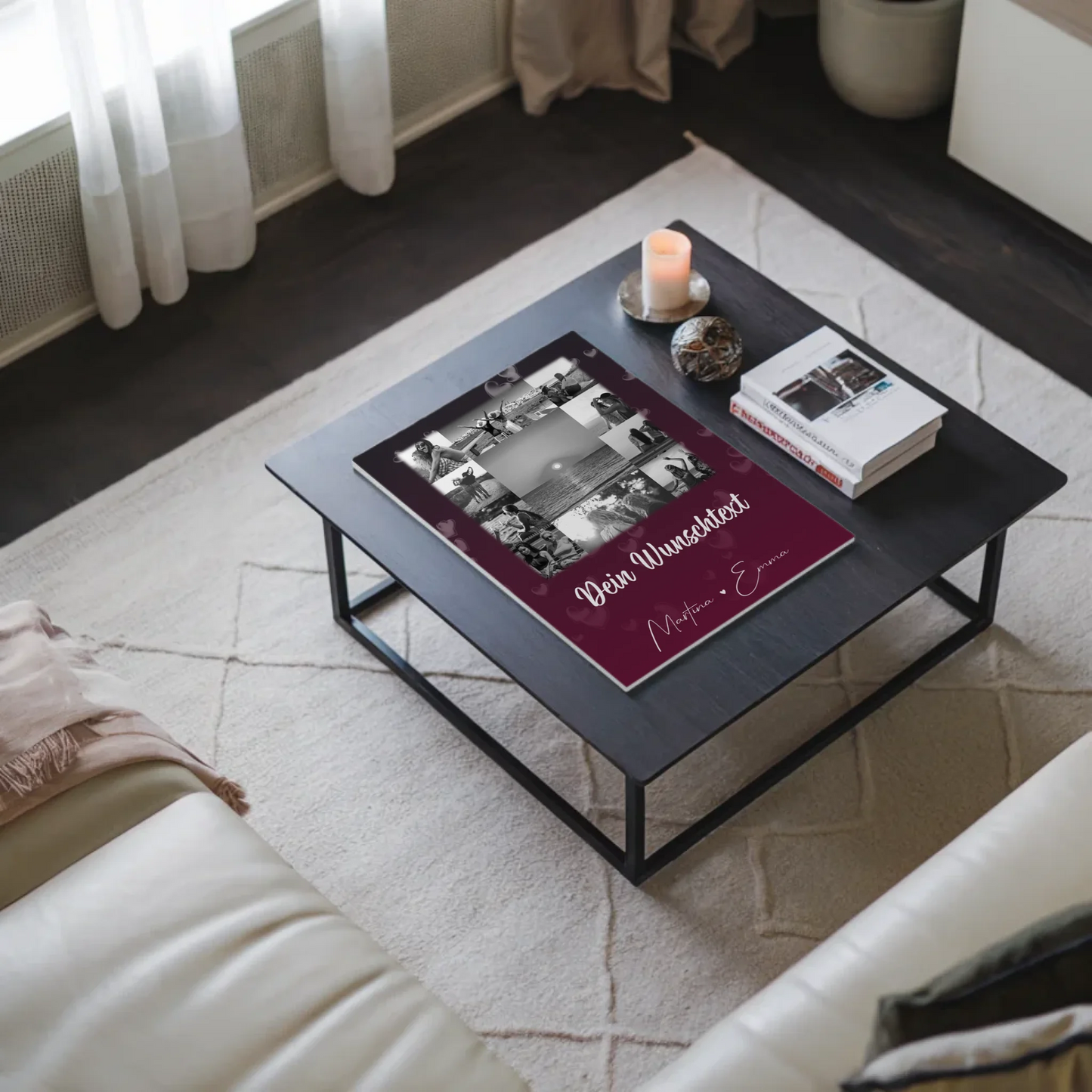 Beste Freundin Geschenk mit 11 Fotos Wunschtext Personalisiertes Poster Leinwand Buusenfreundin