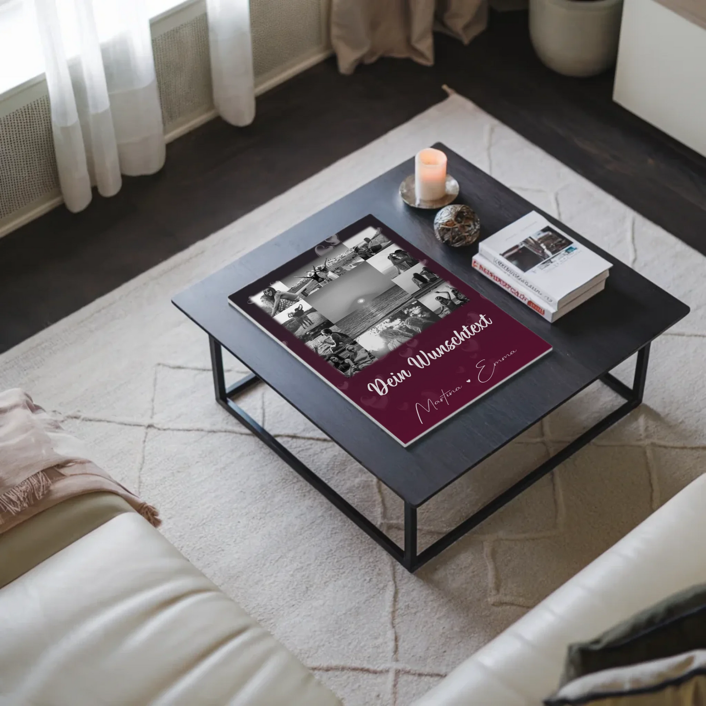 Beste Freundin Geschenk mit 11 Fotos Wunschtext Personalisiertes Poster Leinwand Buusenfreundin