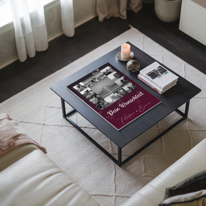 Beste Freundin Geschenk mit 11 Fotos Wunschtext Personalisiertes Poster Leinwand Buusenfreundin