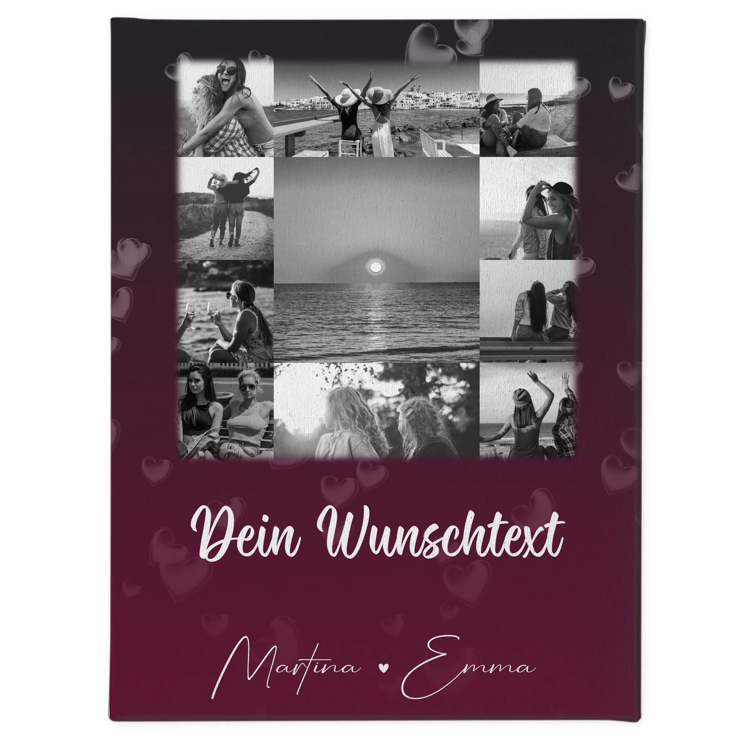 Leinwand Beste Freundin Bild Gestalten mit 11 Fotos Wunschtext Buusenfreundin personalisiertes Geschenk 1