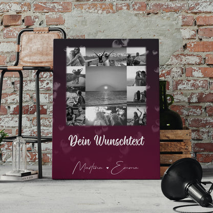 Leinwand Beste Freundin Bild Gestalten mit 11 Fotos Wunschtext Buusenfreundin personalisiertes Geschenk 4