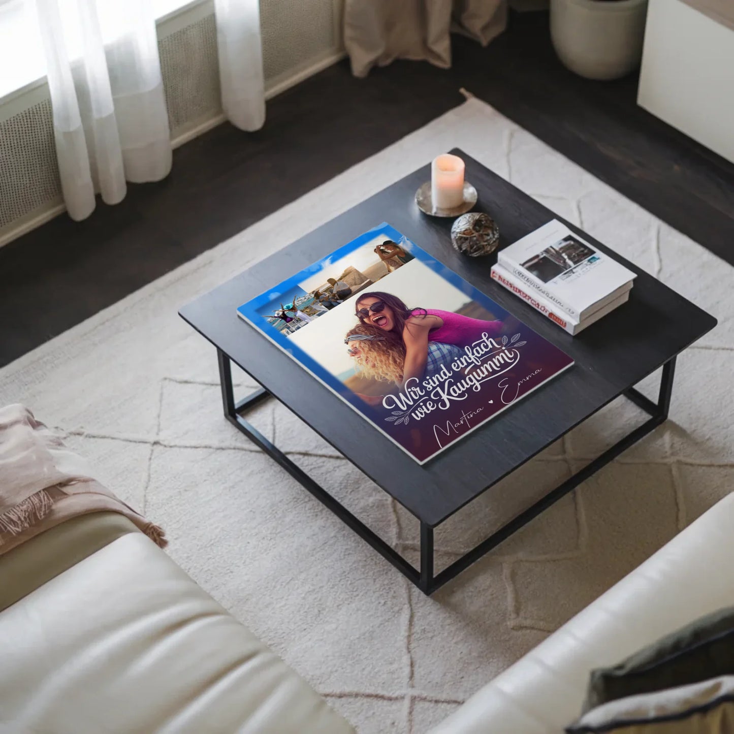 Beste Freundin Fotoboard 4 Fotos personalisiert Geschenk für Busenfreundin individuell gestalten 3