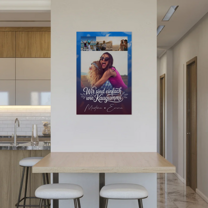 Beste Freundin Fotoboard 4 Fotos personalisiert Geschenk für Busenfreundin individuell gestalten 2