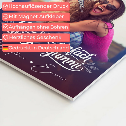 Beste Freundin Fotoboard 4 Fotos personalisiert Geschenk für Busenfreundin individuell gestalten 4