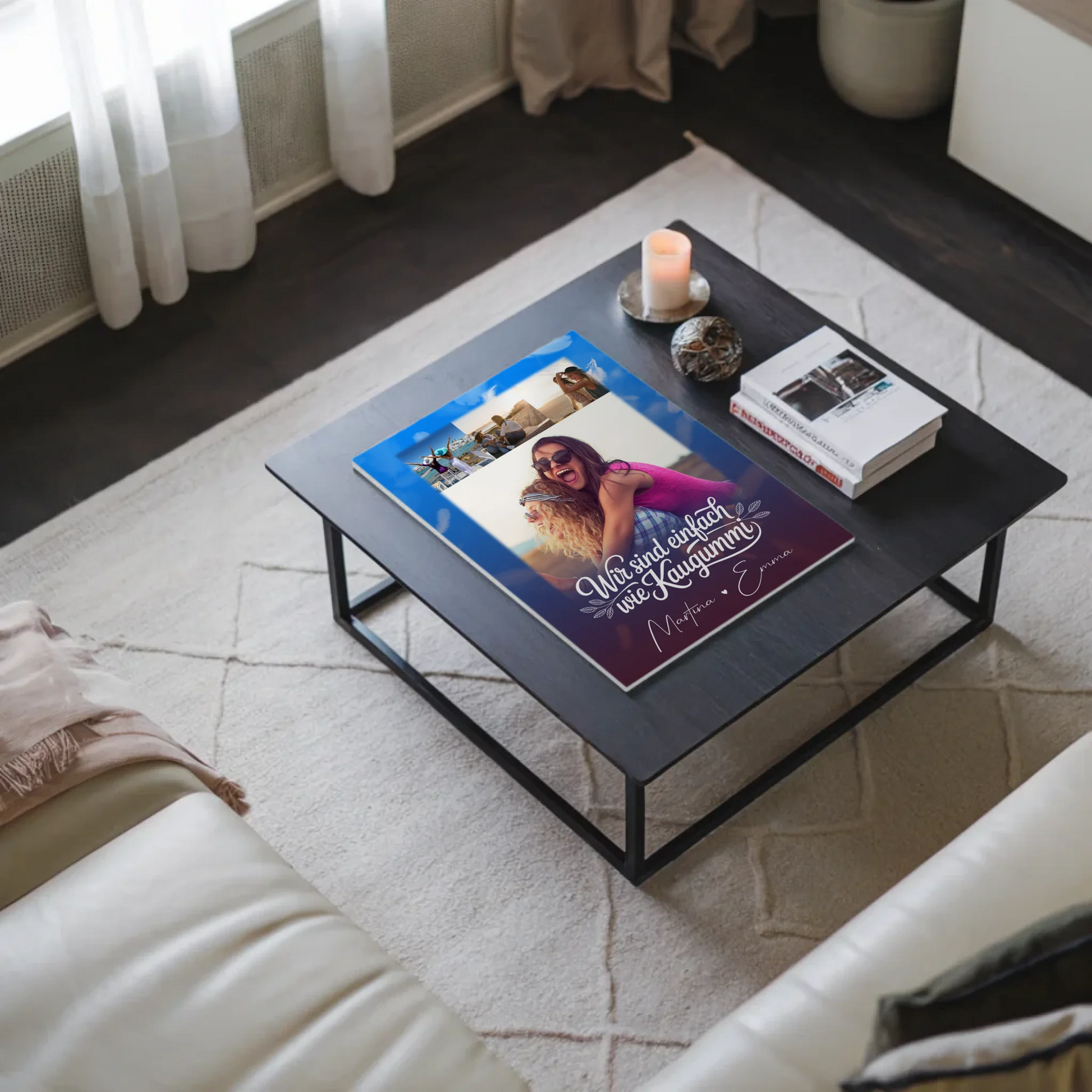 Beste Freundin Fotoboard 4 Fotos personalisiert Geschenk für Busenfreundin individuell gestalten 9