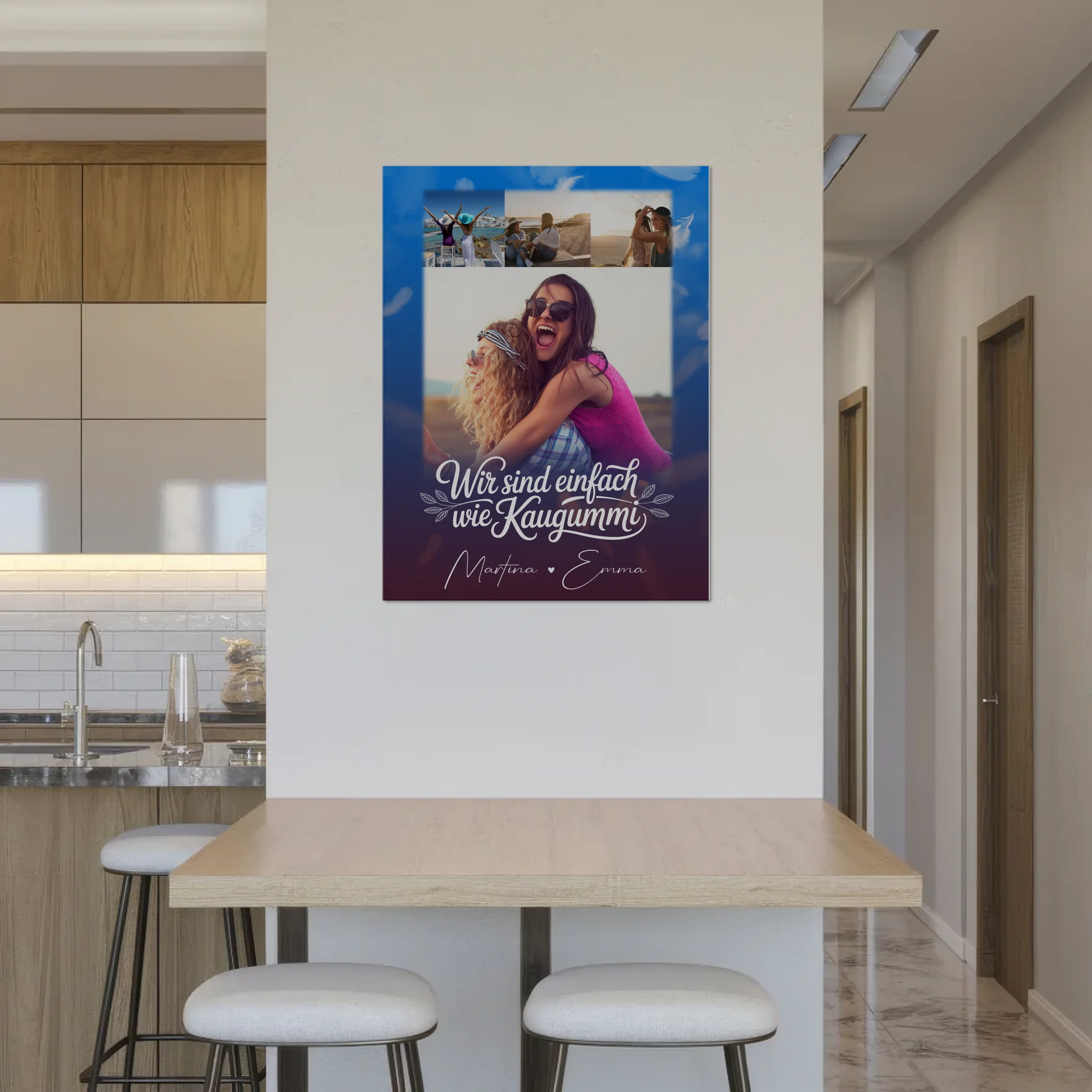 Beste Freundin Fotoboard 4 Fotos personalisiert Geschenk für Busenfreundin individuell gestalten 8