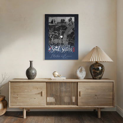 Personalisierte Fotogeschenke für beste Freundin mit 4 Fotos und Karte Buusenfreundin