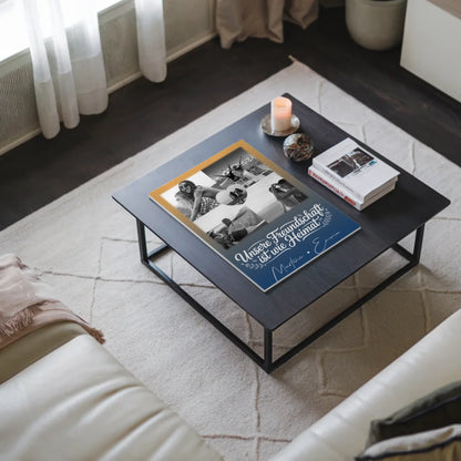 Freundinnen Bild Personalisiert Fotoboard mit 4 Fotos und Herz Motiv Buusenfreundin 3