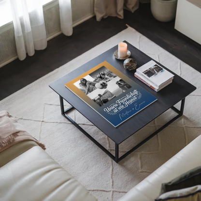 Freundinnen Bild Personalisiert Fotoboard mit 4 Fotos und Herz Motiv Buusenfreundin