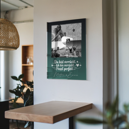 Personalisierte Fotogeschenke für beste Freundin mit 3 Fotos Herz Karte Danke Mama für alles