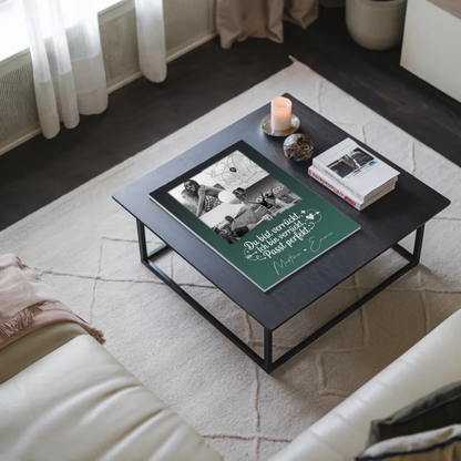 Beste Freundin Fotoboard mit 3 Fotos und Herz Foto Karte Danke Mama für alles personalisiertes Geschenk