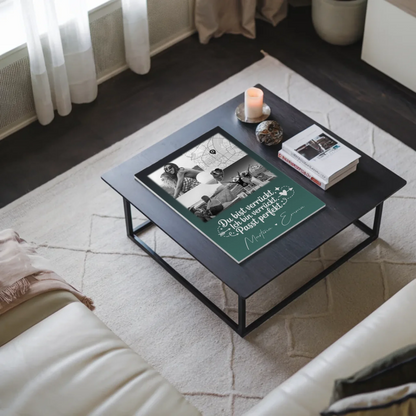 Beste Freundin Fotoboard mit 3 Fotos und Herz Foto Karte Danke Mama für alles personalisiertes Geschenk