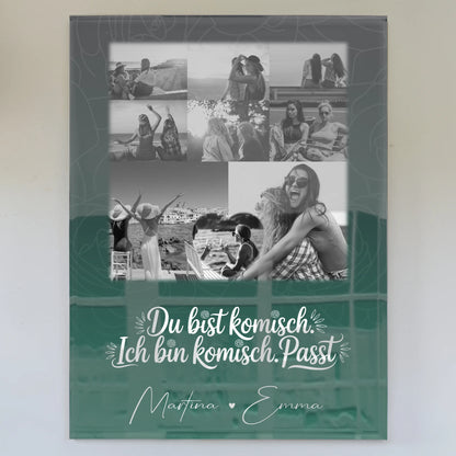 Personalisierte Beste Freundin Geschenk mit 8 Fotos und Herz Motiv Life doesnt come with a manual