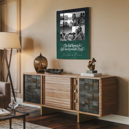 Personalisierte Beste Freundin Geschenk mit 8 Fotos und Herz Motiv Life doesnt come with a manual