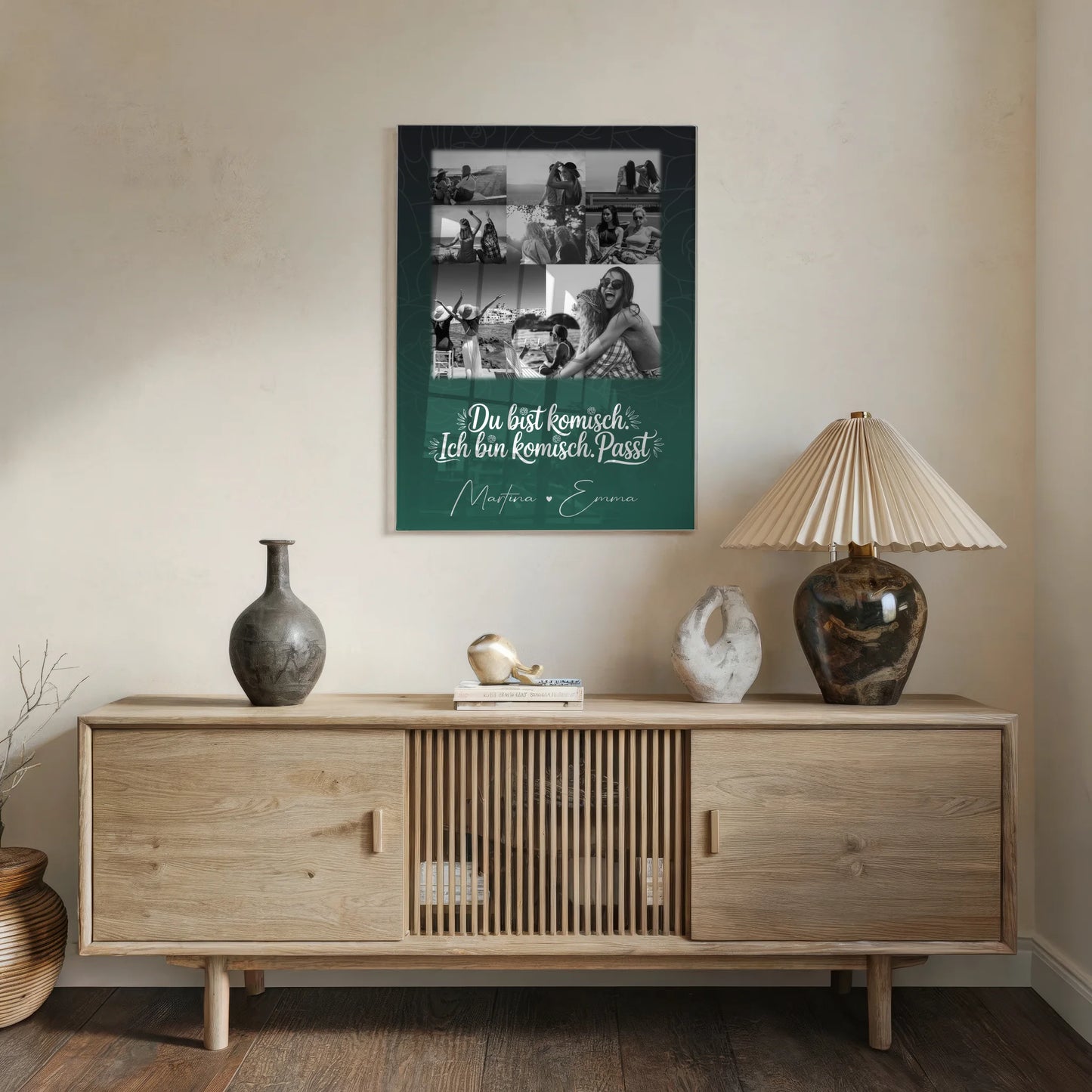 Personalisierte Beste Freundin Geschenk mit 8 Fotos und Herz Motiv Life doesnt come with a manual