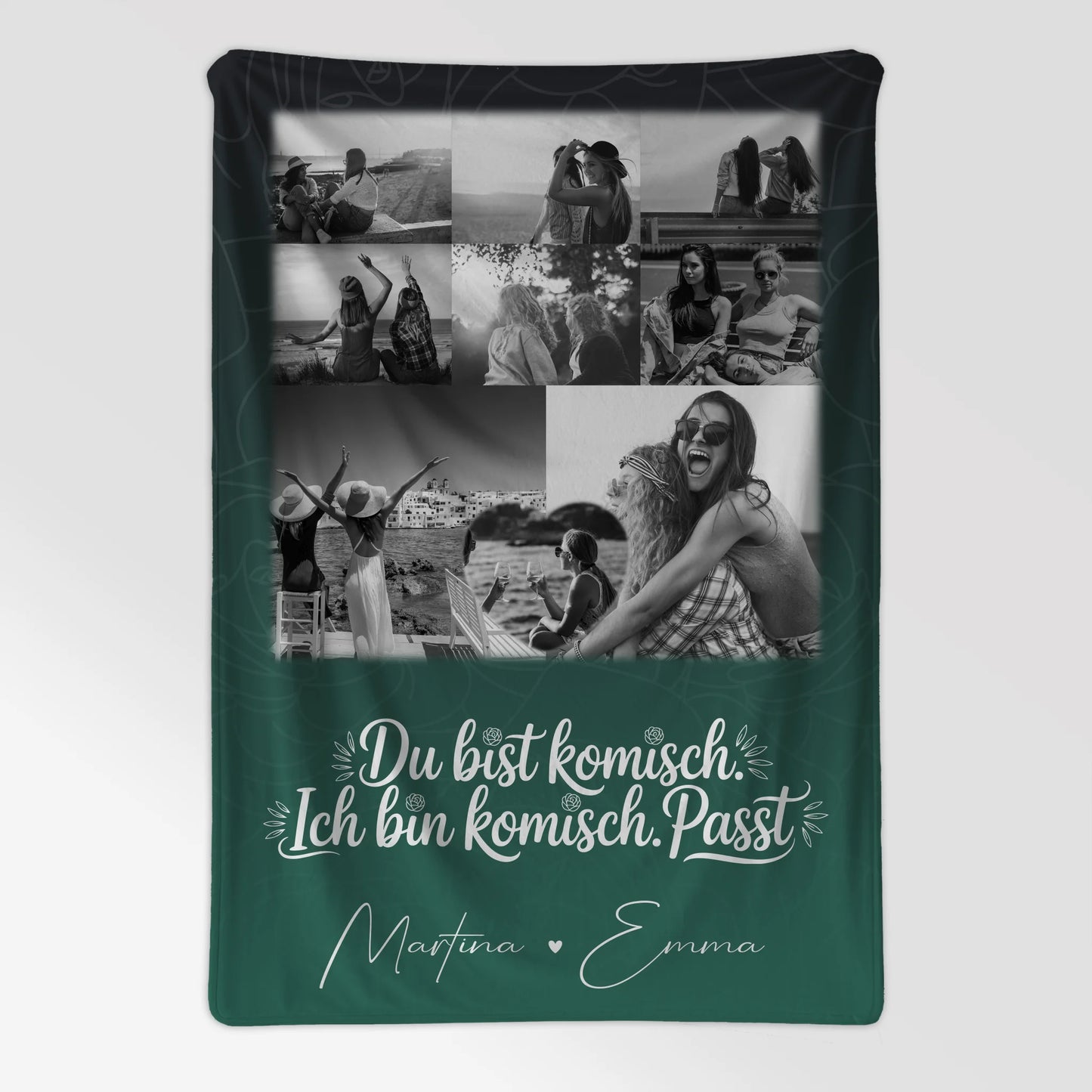 Beste Freundin Decke mit 8 Fotos und Herz Foto Personalisiertes Geschenk Life doesnt come with a manual 7