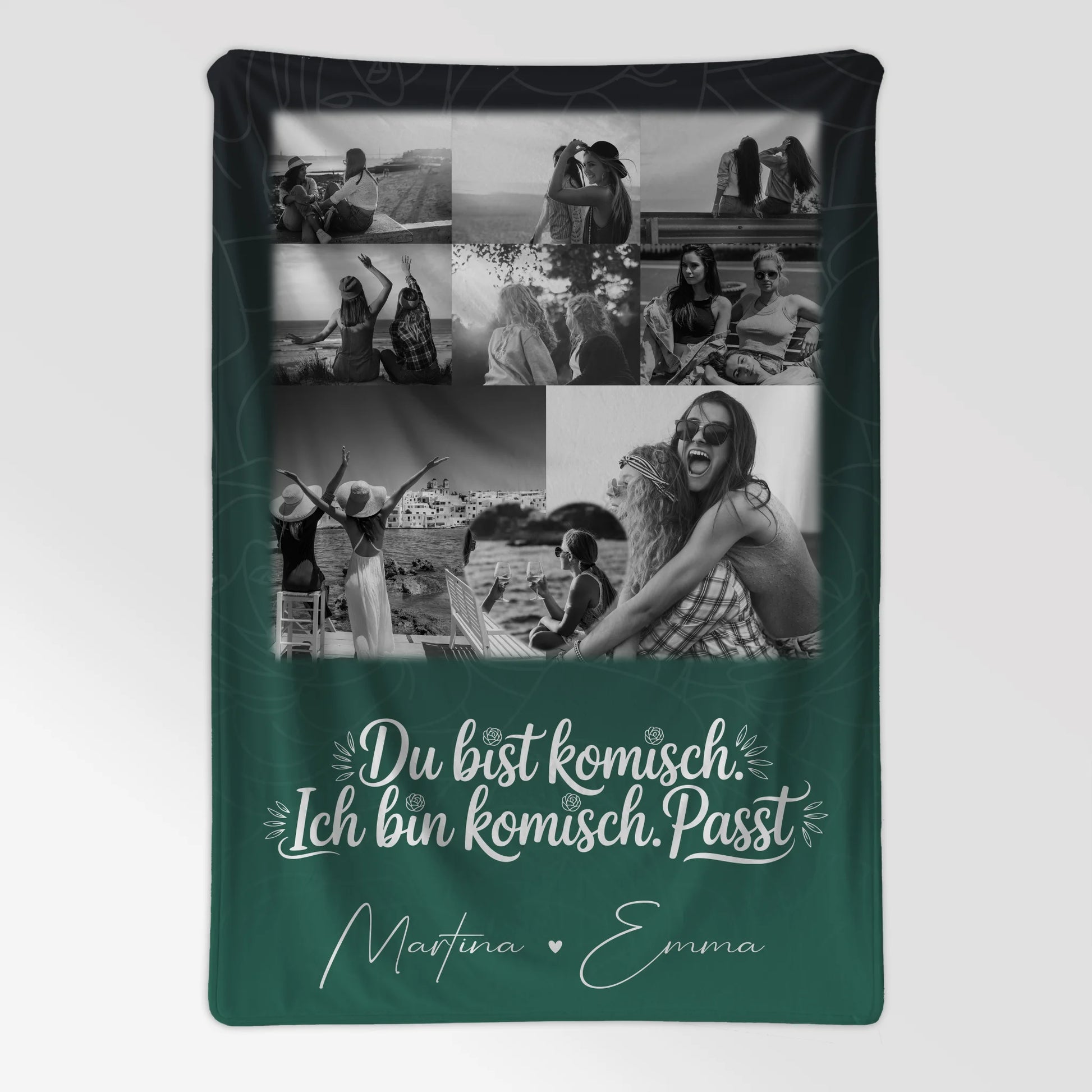 Beste Freundin Decke mit 8 Fotos und Herz Foto Personalisiertes Geschenk Life doesnt come with a manual 7
