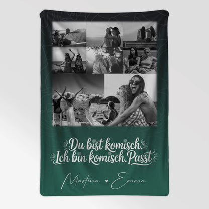 Beste Freundin Decke mit 8 Fotos und Herz Foto Personalisiertes Geschenk Life doesnt come with a manual 7