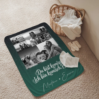 Beste Freundin Decke mit 8 Fotos und Herz Foto Personalisiertes Geschenk Life doesnt come with a manual 2