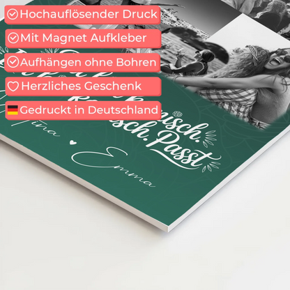 Personalisierte Geschenke für beste Freundin mit 8 Fotos und Herz Motiv Life doesnt come with a manual 4