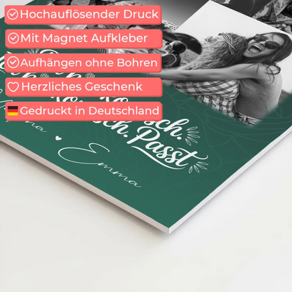 Personalisierte Geschenke für beste Freundin mit 8 Fotos und Herz Motiv Life doesnt come with a manual