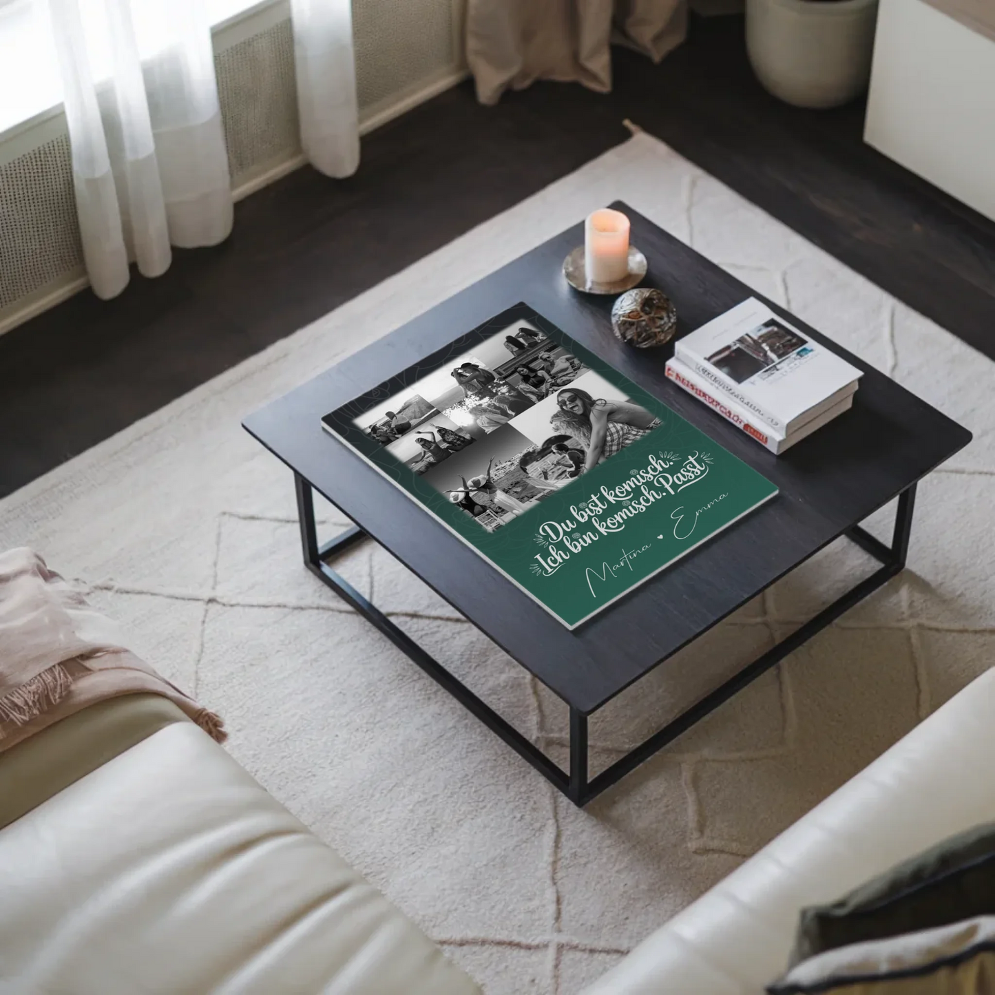 Personalisierte Geschenke für beste Freundin mit 8 Fotos und Herz Motiv Life doesnt come with a manual