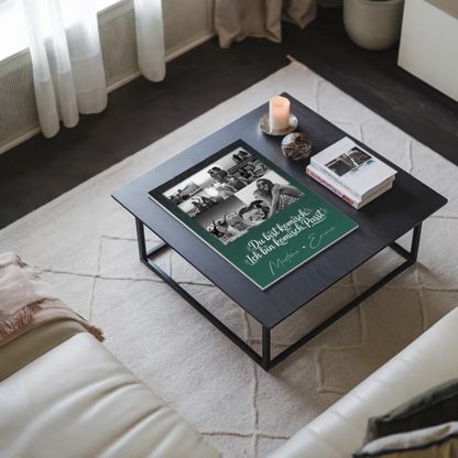 Personalisierte Geschenke für beste Freundin mit 8 Fotos und Herz Motiv Life doesnt come with a manual