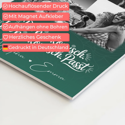 Personalisierte Geschenke für beste Freundin mit 8 Fotos und Herz Motiv Life doesnt come with a manual