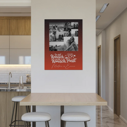 Personalisierte Fotoboard beste Freundin mit 9 Fotos Superheldin ohne Umhang Geschenk 8