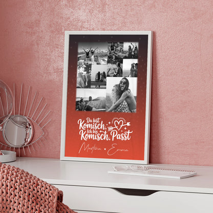 Beste Freundin Poster Mit Bild personalisiertes Geschenk mit 9 Fotos Superheldin ohne Umhang