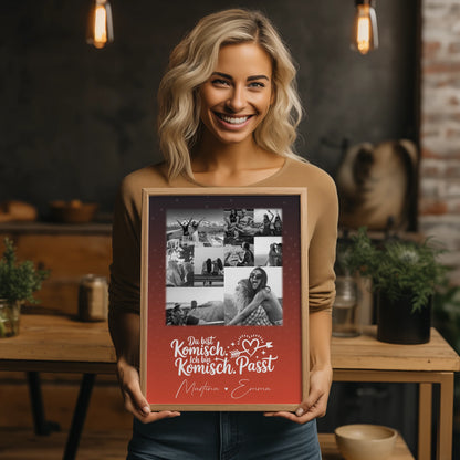 Beste Freundin Poster Mit Bild personalisiertes Geschenk mit 9 Fotos Superheldin ohne Umhang