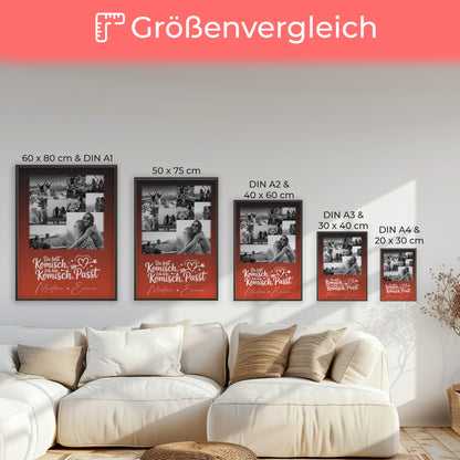 Beste Freundin Poster Mit Bild personalisiertes Geschenk mit 9 Fotos Superheldin ohne Umhang