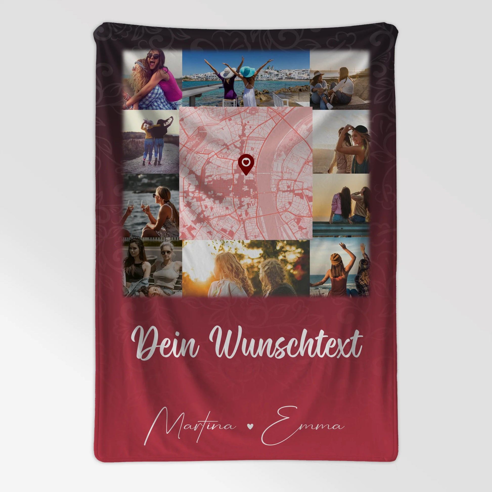 Decke mit Foto beste Freundin 10 Fotos Karte Wunschtext I got it from my mama 7
