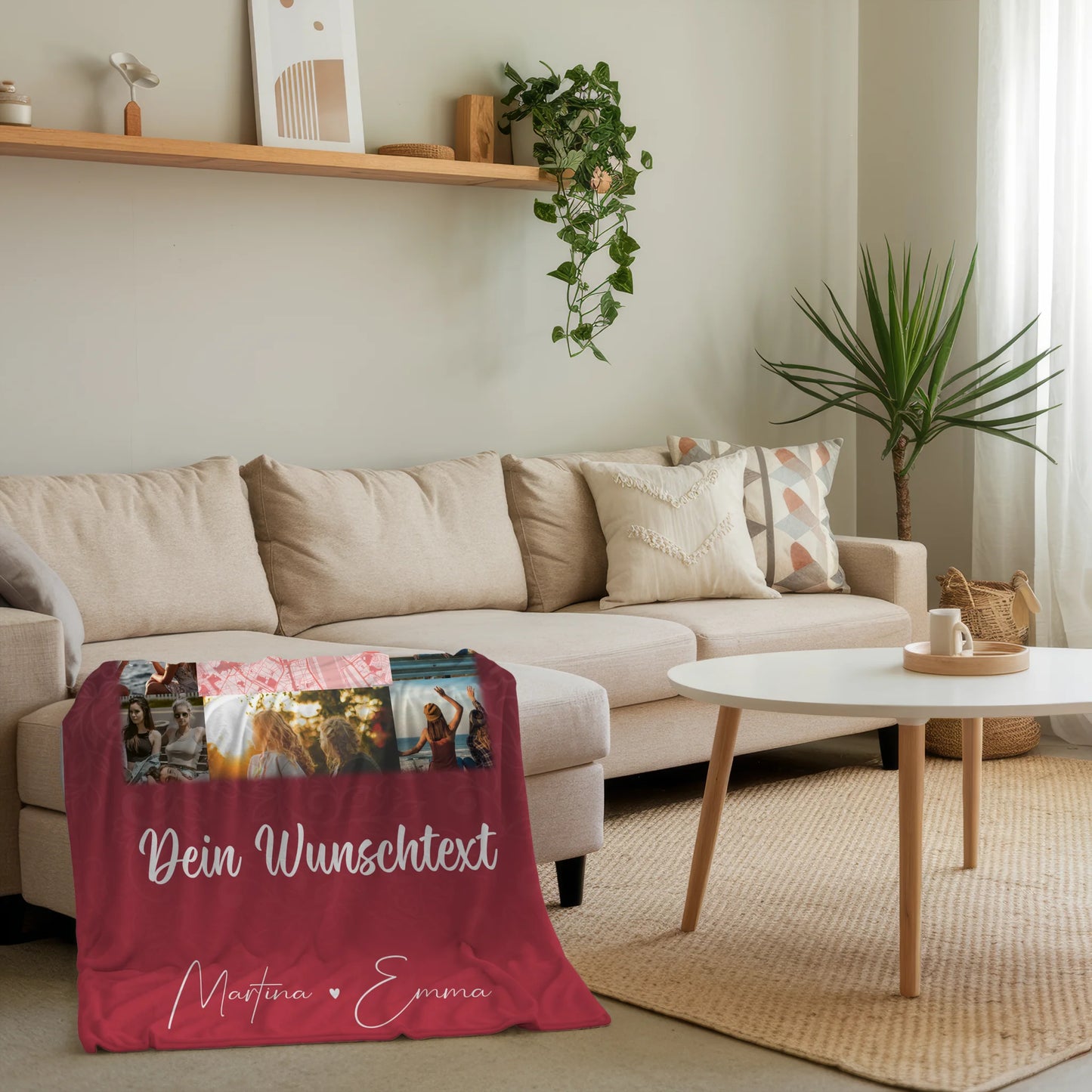 Decke mit Foto beste Freundin 10 Fotos Karte Wunschtext I got it from my mama 4