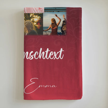 Decke mit Foto beste Freundin 10 Fotos Karte Wunschtext I got it from my mama 6