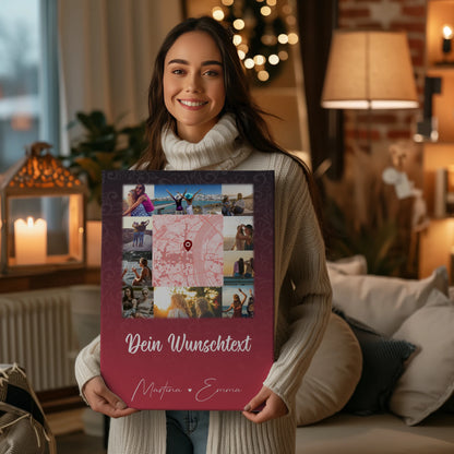 Freundinnen Bild Personalisiert mit 10 Fotos Karte Wunschtext I got it from my mama 2