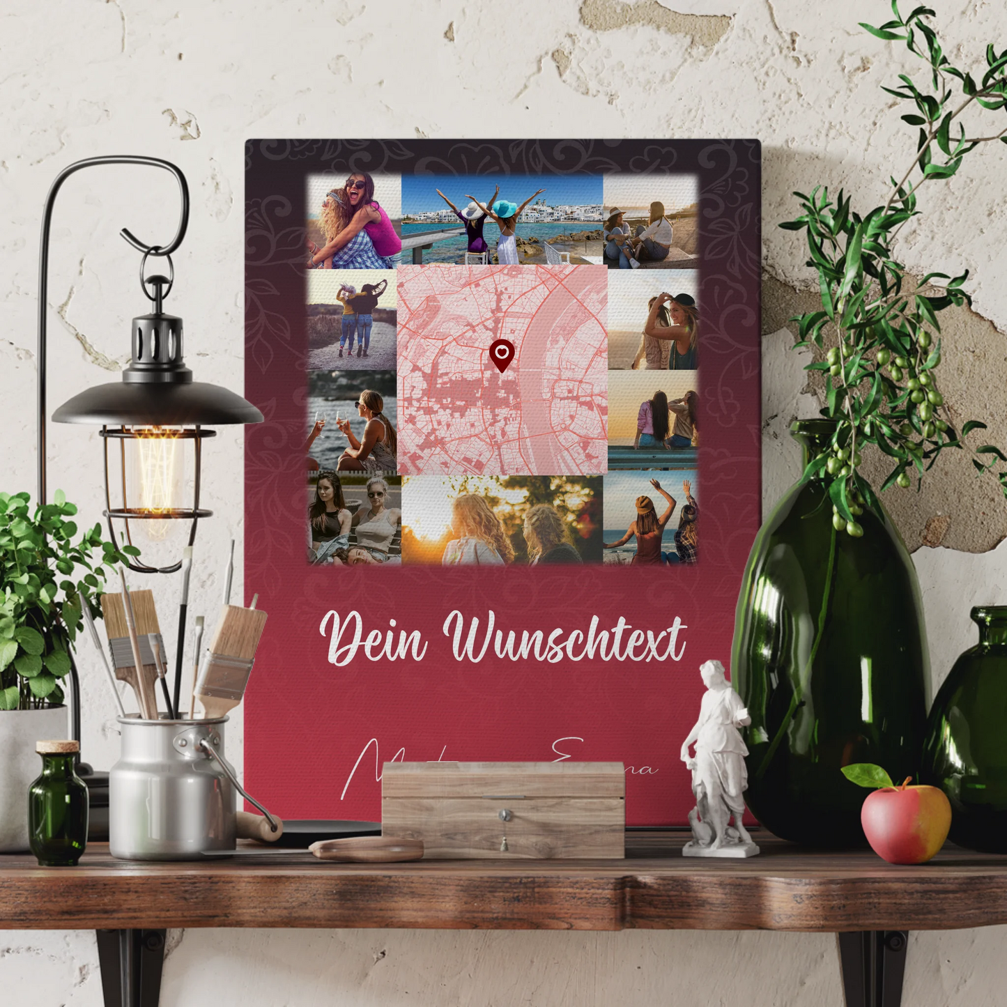 Freundinnen Bild Personalisiert mit 10 Fotos Karte Wunschtext I got it from my mama 3