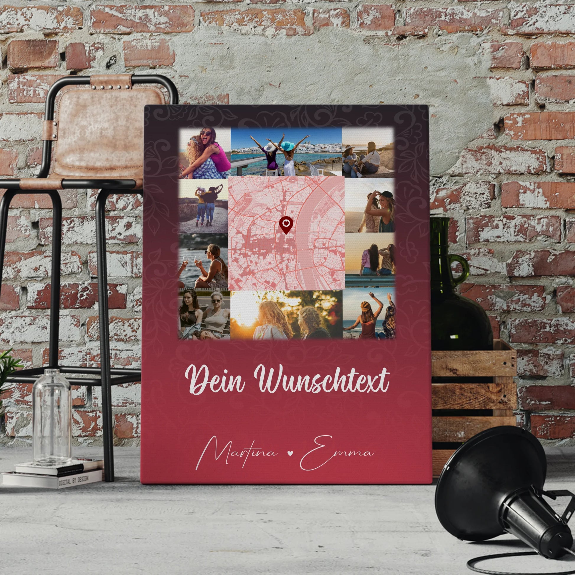 Freundinnen Bild Personalisiert mit 10 Fotos Karte Wunschtext I got it from my mama 4