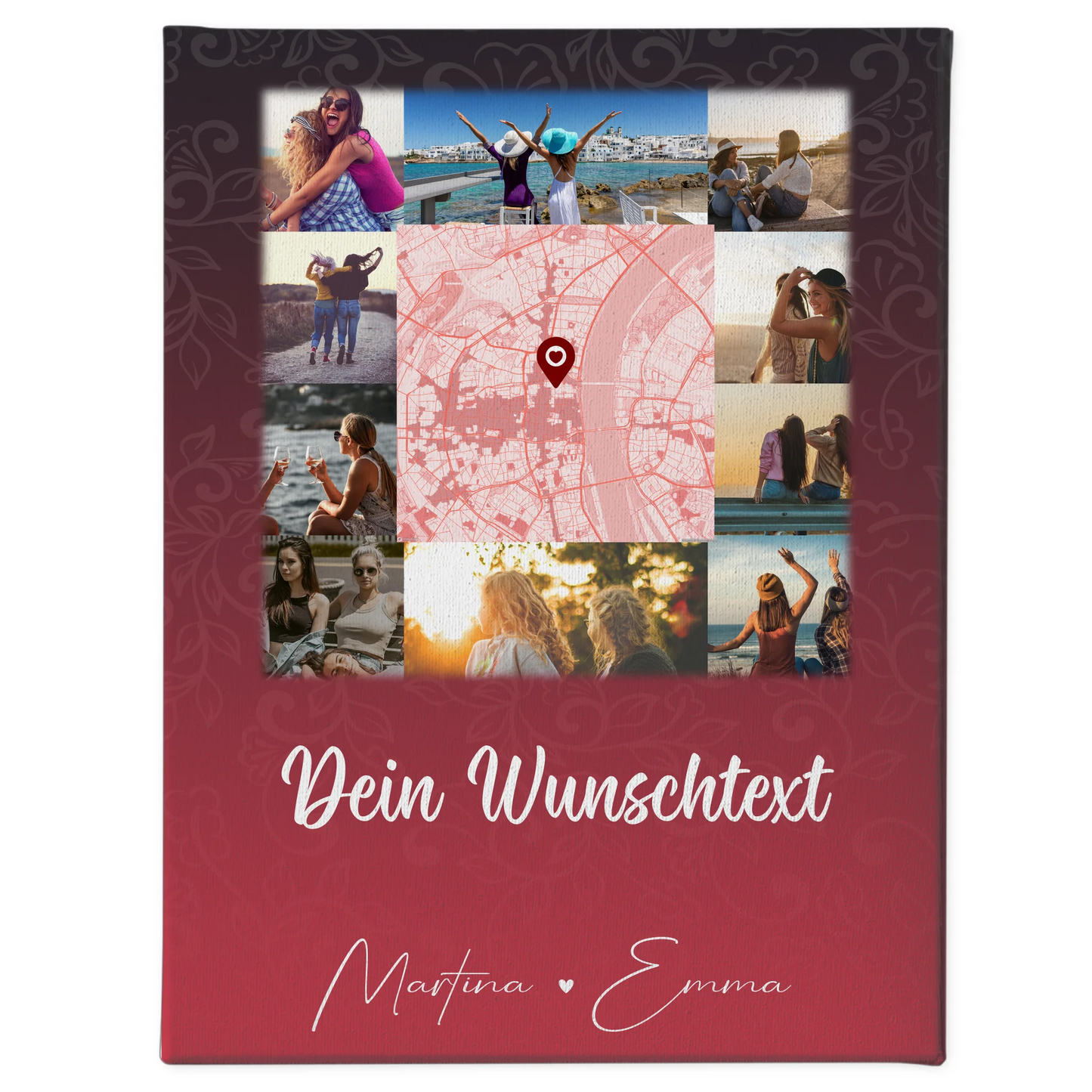 Freundinnen Bild Personalisiert mit 10 Fotos Karte Wunschtext I got it from my mama 1