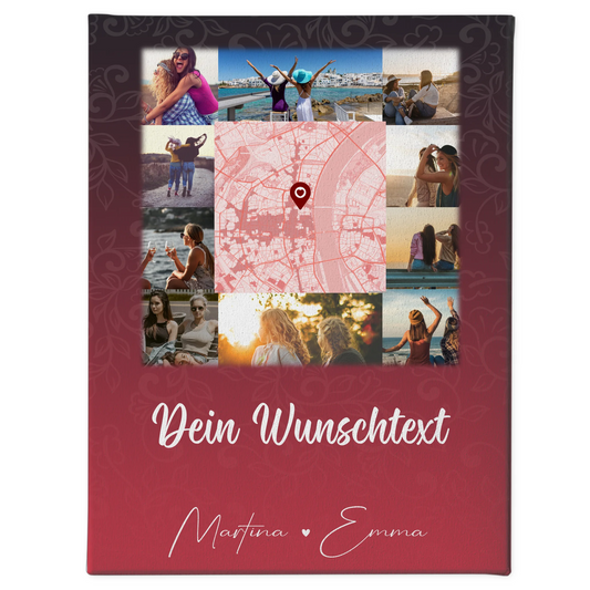 Freundinnen Bild Personalisiert mit 10 Fotos Karte Wunschtext I got it from my mama 1