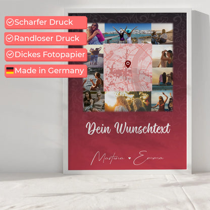 Poster mit Foto beste Freundin 10 Fotos Karte Wunschtext I got it from my mama