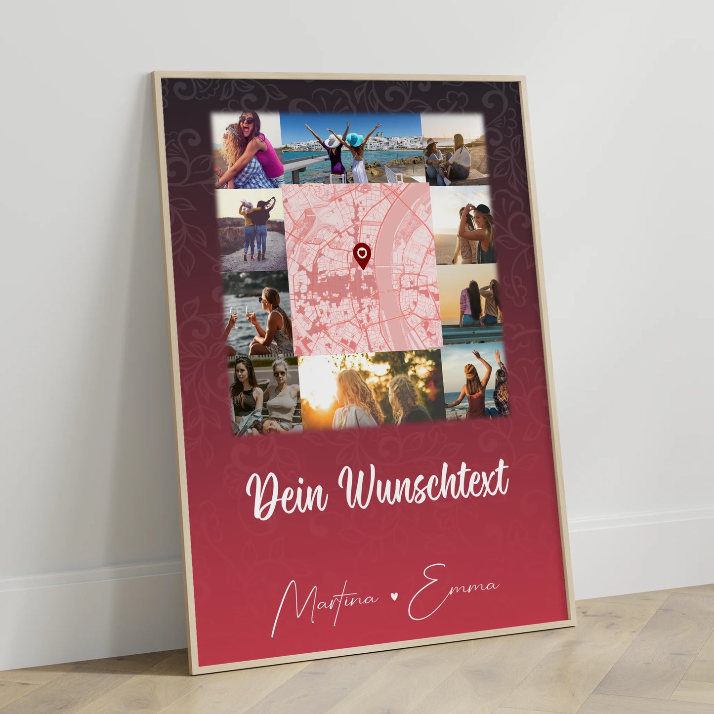Poster mit Foto beste Freundin 10 Fotos Karte Wunschtext I got it from my mama
