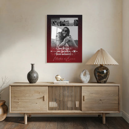 Personalisierte Beste Freundin Geschenk mit 4 Fotos Mütter sind wie Knöpfe Poster Leinwand Tasse