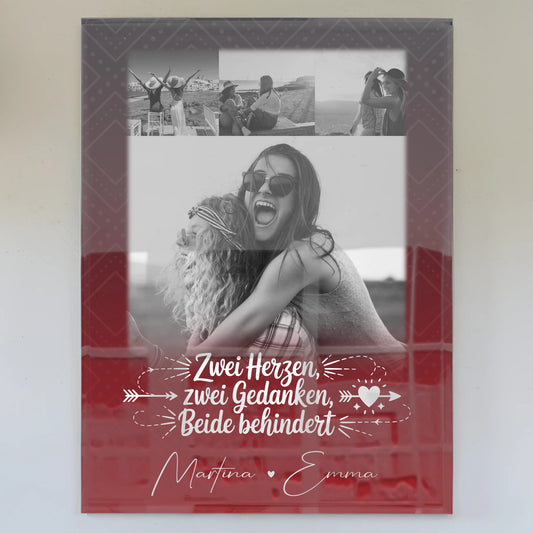 Personalisierte Beste Freundin Geschenk mit 4 Fotos Mütter sind wie Knöpfe Poster Leinwand Tasse