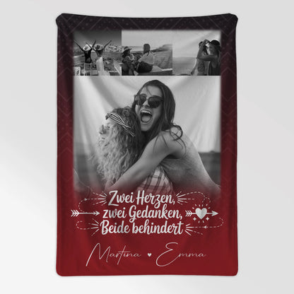 Personalisierte Decke für beste Freundin mit 4 Fotos Mütter sind wie Knöpfe Geschenk 7