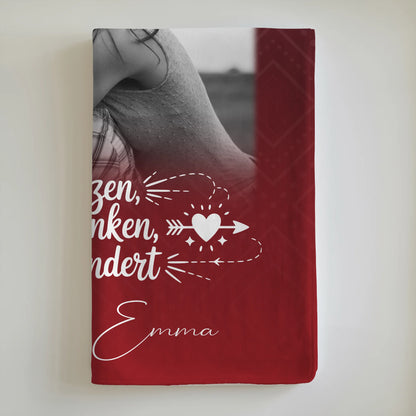 Personalisierte Decke für beste Freundin mit 4 Fotos Mütter sind wie Knöpfe Geschenk 6